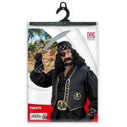 Pirátska vesta s lebkami